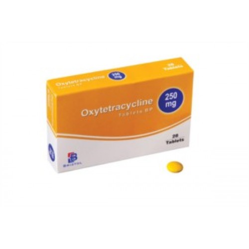 Oxytetracycline 250 mg coated tablets - It is used to treat wide range of infections caused by bacteria.