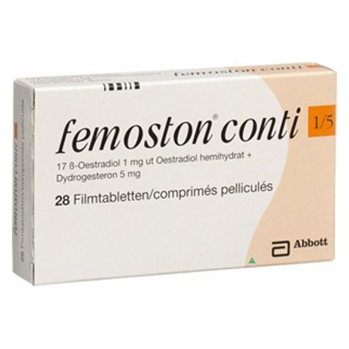 Femoston-conti 0.5 mg/2.5 mg and Femoston conti 1mg/5mg film-coated tablets is used for Hormone Replacement Therapy (HRT).